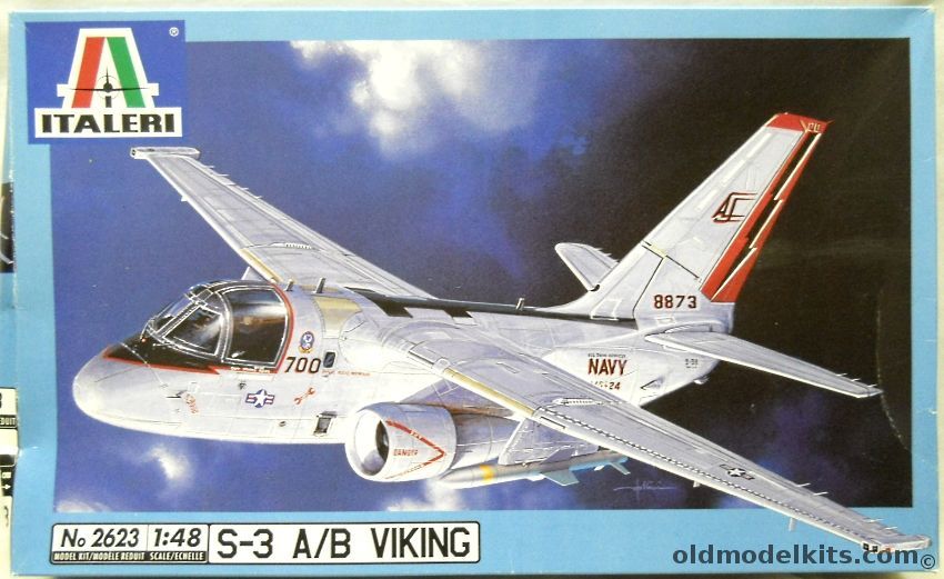 Italeri 1/48 S-3 A/B Viking With Aeroclub Metal Struts - VS-38 / VS-31/ VS-24, 2623 plastic model kit